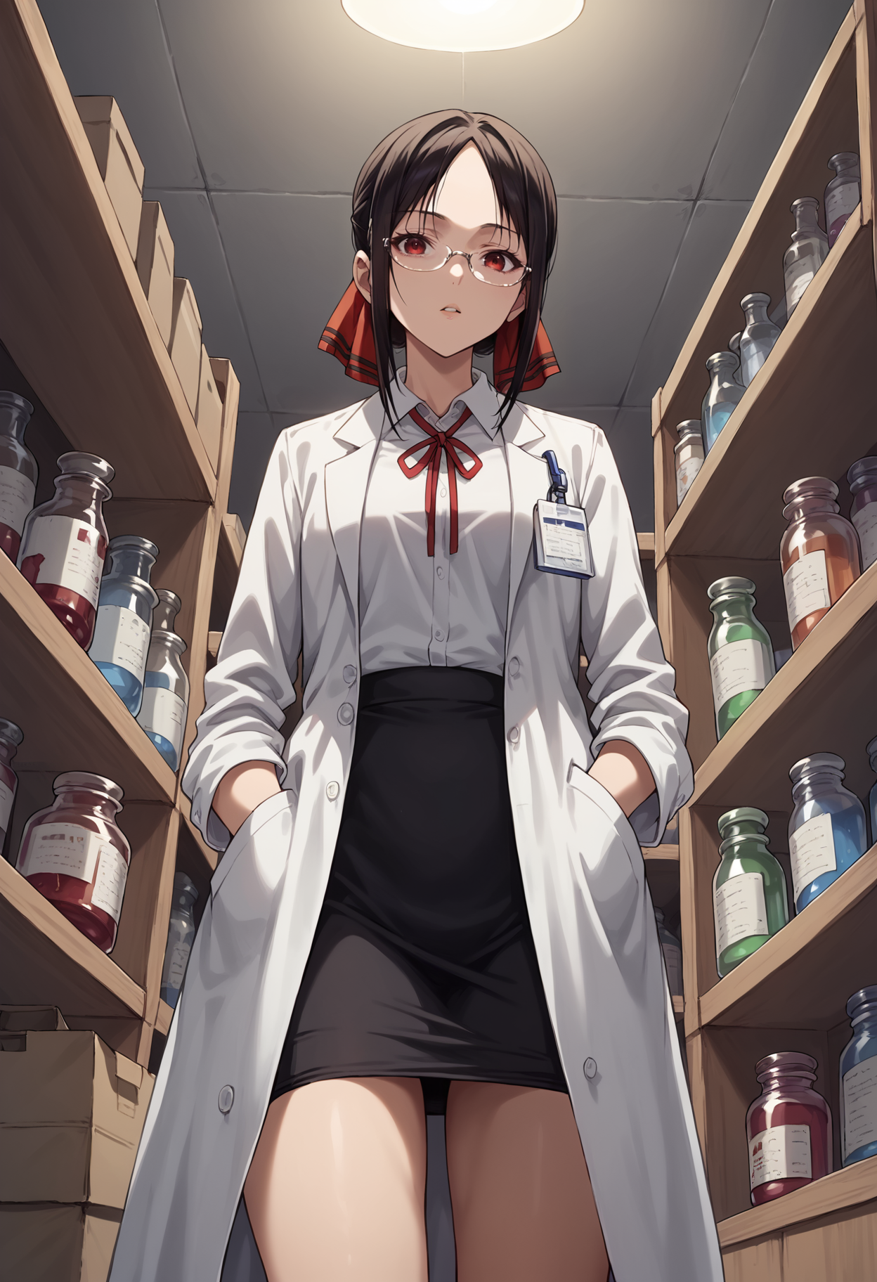 (kaguya-sama) shinomiya kaguya - scientist - basement - hands in pockets_00135.png